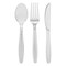 Smarty Had A Party Clear Disposable Plastic Cutlery Set - Spoons, Forks and Knives (1000 Guests), 3000PK 420S-CLCS-CASE - alternate 3